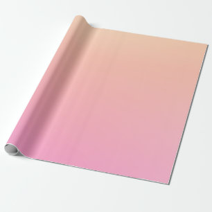 Peach and pink gradient wrapping paper