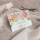 Peach and Pink Peony Wedding Escort Place Cards<br><div class="desc">These peach and pink peony flowers wedding escort place cards are perfect for an elegant wedding. The floral design features a beautiful arrangement of watercolor peonies in shades of blush and coral matched with dainty faux gold foil calligraphy. Personalise with the guest name and table number and purchase each card...</div>