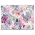 Peach and Purple Watercolor Decoupage