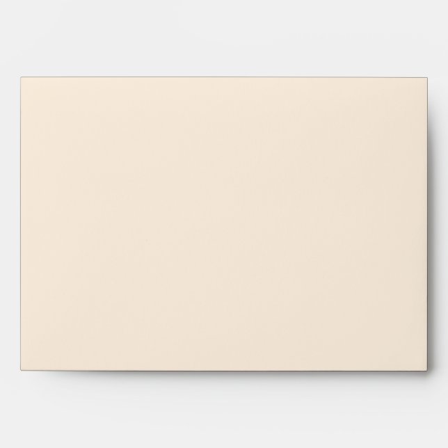 Peach Art Deco Circles Wedding Envelope (Front)