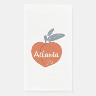 Peach Atlanta Love Napkin