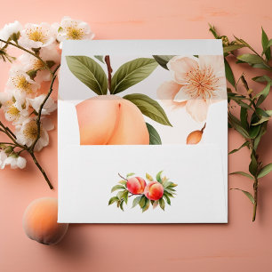 Peach Baby Shower Envelope