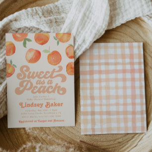 Peach Baby Shower Invitation   Little Peach