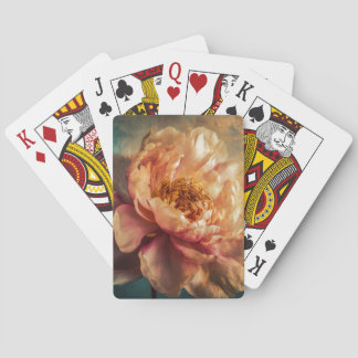 Peach Beauty Playing Cards