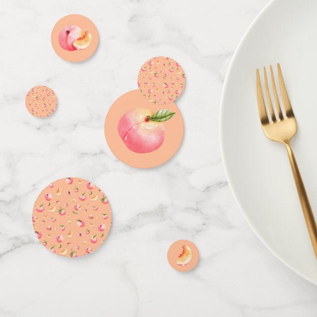 Peach Birthday Confetti (Group)