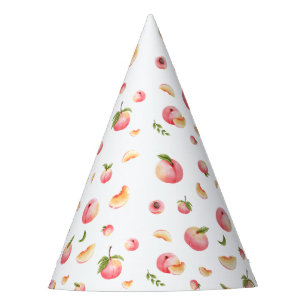 Peach Birthday Party Hat