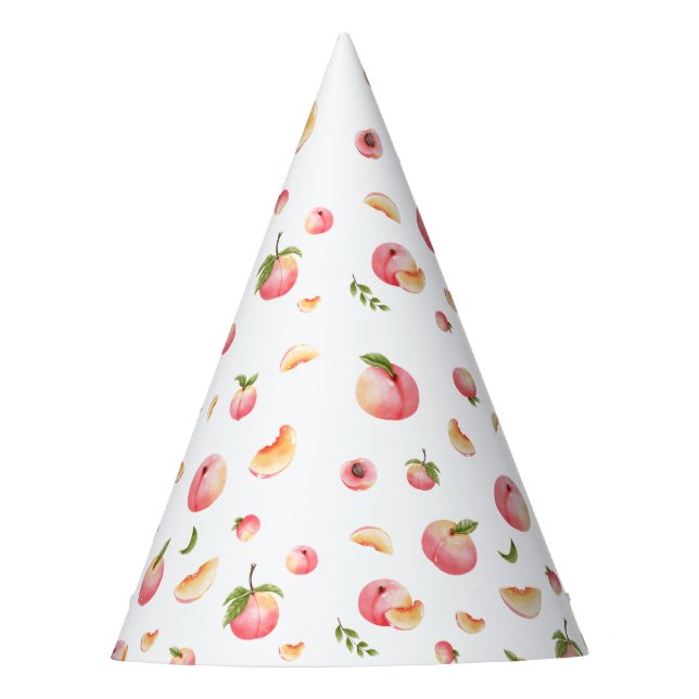Peach Birthday Party Hat (Front)