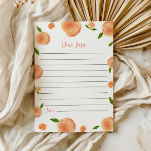 Peach Birthday Time Capsule Message Card