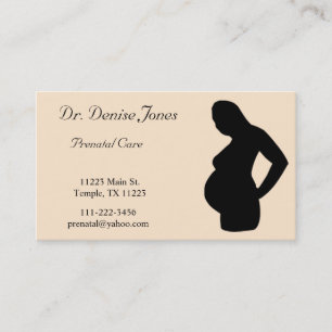 Peach & Black Doctor Business Card