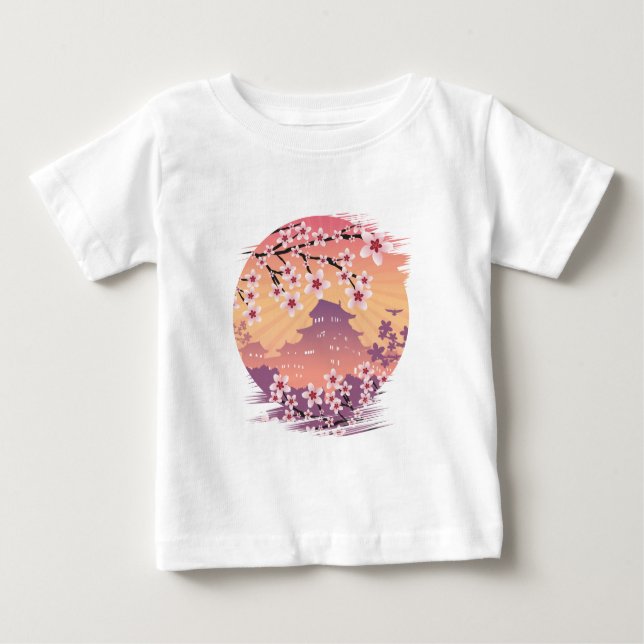 Peach Blossom Baby T-Shirt (Front)