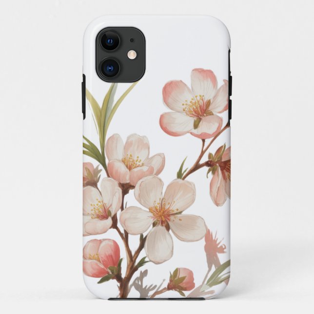 Peach Blossom Botanical Case-Mate iPhone Case (Back)
