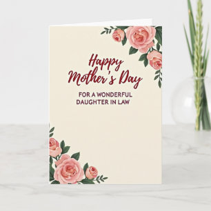 Peach Blossom Mother Card