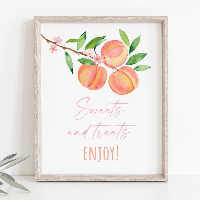 Peach Blossom Sweet Treats Birthday Sign (Creator Uploaded)