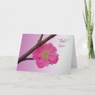 Peach Blossom Thank You Card
