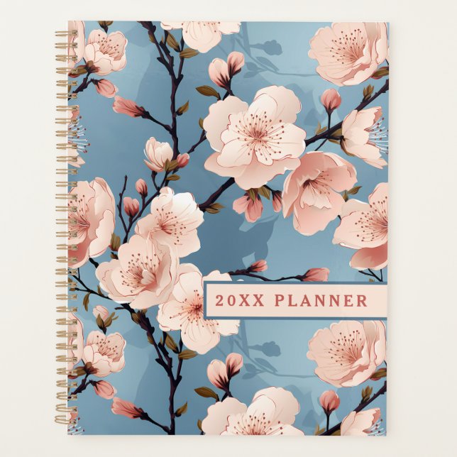 Peach Blossoms Floral Planner (Front)