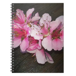 Peach Blossoms Spiral Notebook