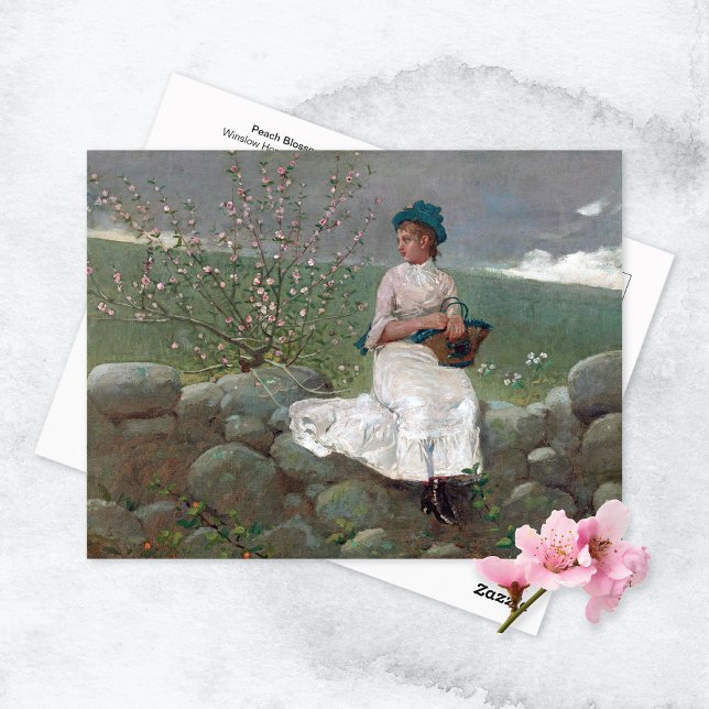 Peach Blossoms Spring Winslow Homer Postcard (Creator Uploaded)