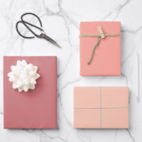 Peach Blossoms Wrapping Paper Set E (3 sheets)