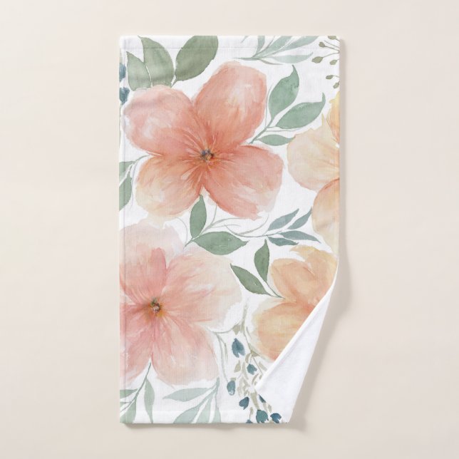 Peach Blosson Hand Towel (Hand Towel)