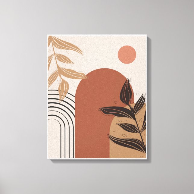 Peach Boho Canvas Print (Front)