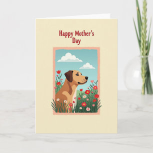 Peach Border Friend Card