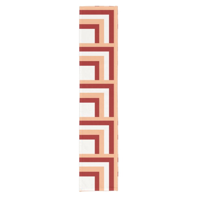 Peach bricks short table runner (Front)