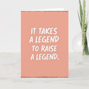 Peach Brushstroke Legend Card