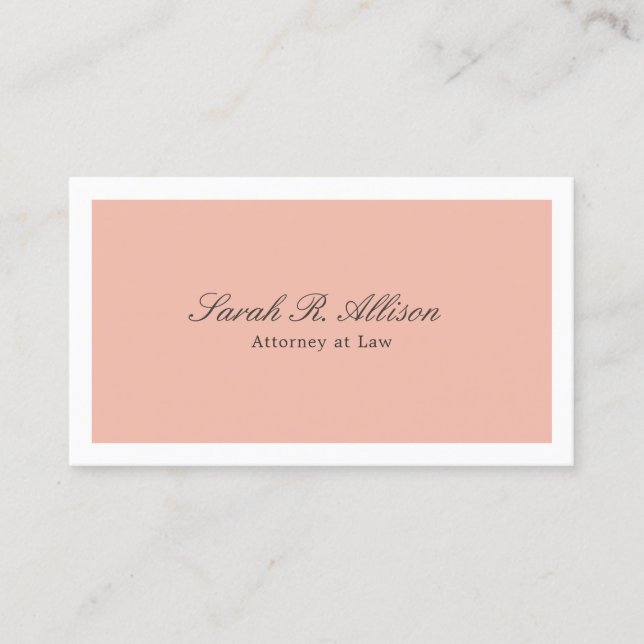 Peach Business Card (Front)