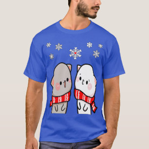 Peach Cat and Goma Winter Lovers T-Shirt