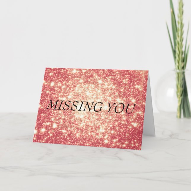 Peach Champagne Stars Card (Front)