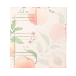Peach (Check List) Notepad