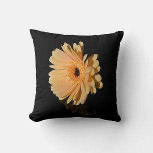 Peach chrysanthemum flower Cushion