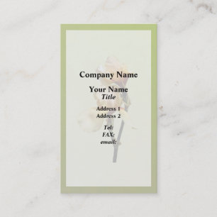 Peach Colored Irises Business Card
