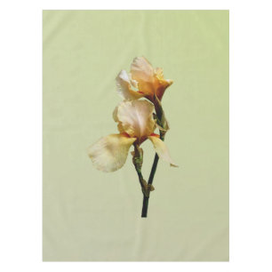 Peach Coloured Irises Tablecloth