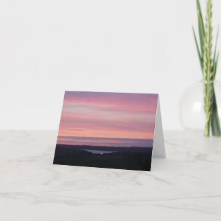Peach Cotton Candy Sunset in the Country Holiday Card