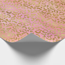 Peach Cream Pink Yellow Gold Leopard Print Tie Dye