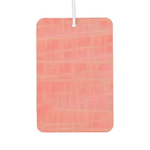 Peach criss cross car air freshener