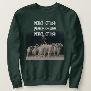 peach crush borzoi sweatshirt