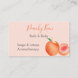 Peach Design Standard, 3.5" x 2.0" Business Card