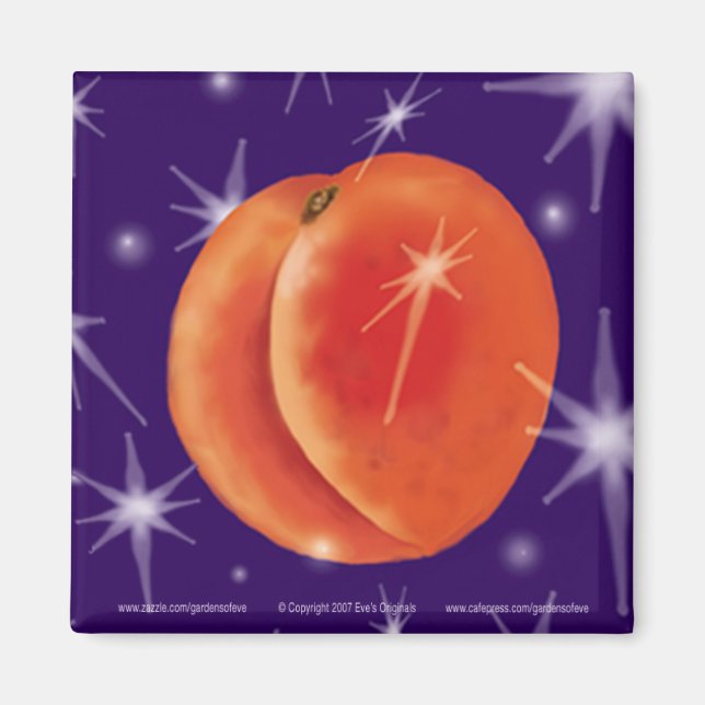 PEACH DREAMS Sq Magnet (Front)