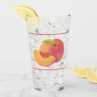 Peach Drinking Glass