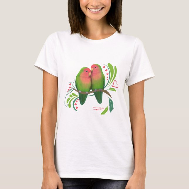 Peach Faced Love Birds T-Shirt (Front)