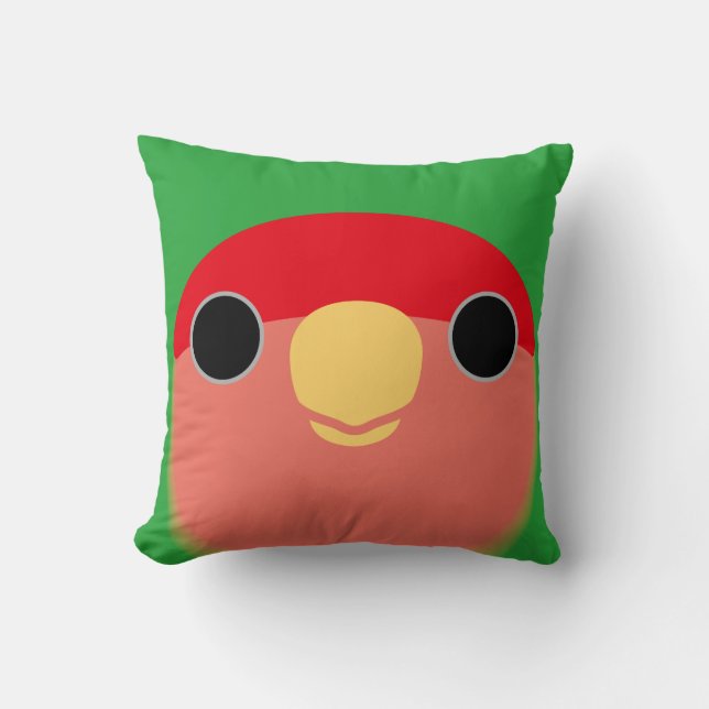 Peach-faced Lovebird Cushion (Front)