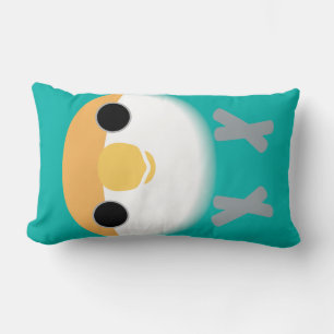 Peach-faced Lovebird (Dutch Blue) Lumbar Cushion