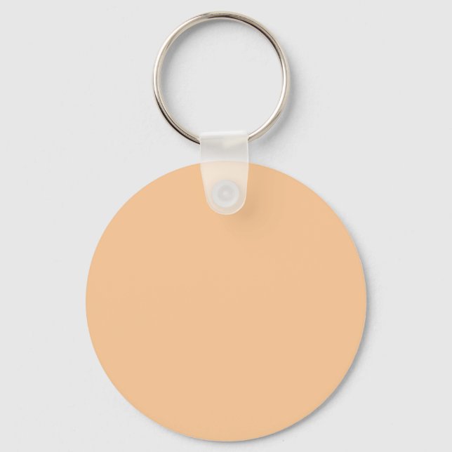 Peach FBC896 Colour with Add Your Name Option Key Ring (Front)