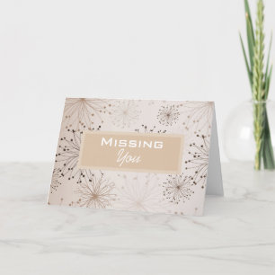 Peach Floral Abstract Card