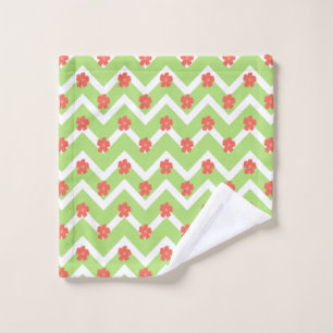 Peach Floral Bedspread Wash Cloth