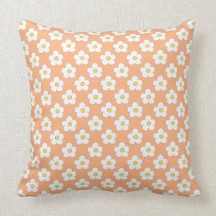 Peach Floral Cushion
