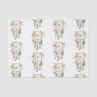 Peach Floral Green Dream Catcher Birthday