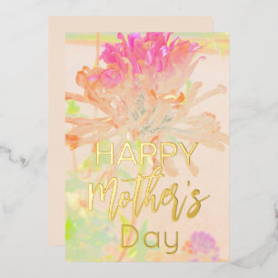 Peach Floral Impressionist Mother's Day